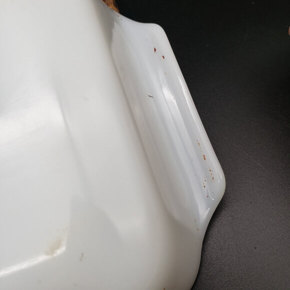 Anchor Hocking Meadow Green 1.5 Qt Baker VTG Fire-King USA Milk Glass 12" Dish - Picture 9 of 10